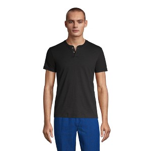 Lands' End Men's Short Sleeve Super-T Henley - 1 of 2