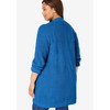 Woman Within Plus Size Button-Front Shaker Cardigan - 3 of 4