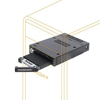 Icy Dock 2x M.2 PCIe NVMe SSD Mobile Rack - ToughArmor MB834M2KB - Computer Component Accessories