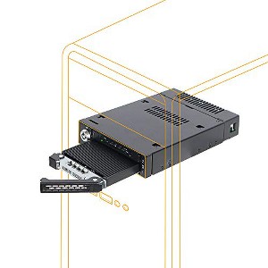 Icy Dock 2x M.2 PCIe NVMe SSD Mobile Rack - ToughArmor MB834M2KB - Computer Component Accessories - 1 of 4
