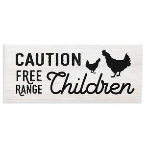 Stupell Industries Caution Free Range Children, 17" x 7" - 1 of 4