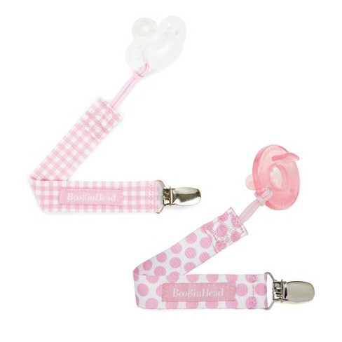 Fonetik Ung At lyve Booginhead 2pk Pacigrip Pacifier Clip Holder - Pink : Target