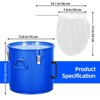 8 Gal Fryer Oil Bucket, Fryer Grease Bucket with Lid, Coated Carbon Steel Filter Pot with Rust - 4 of 4
