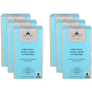 Harney & Sons Organic Earl Grey Supreme Black Tea - Case of 6 - 20 Bags - 1 of 2
