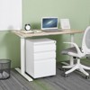 Metal Mobile File Cabinet with Lock, Under Desk Filing Storage Cabinet, Rolling Filing Storage Cabinet For Home Office Study Room - 2 of 4