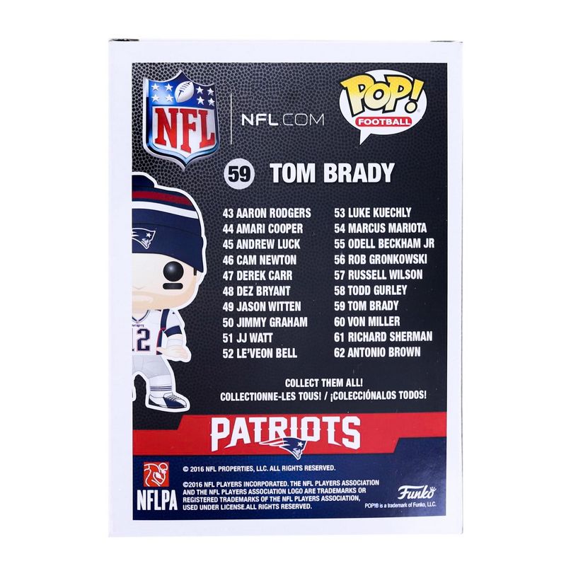 Funko New England Patriots NFL 2016 Funko POP Vinyl Figure | Tom Brady Graded AFA 9.0, 4 of 5