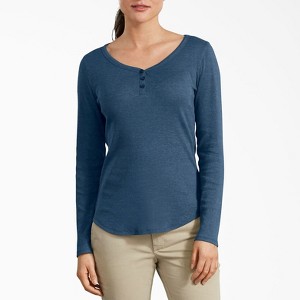 Dickies Women's Henley Long Sleeve Shirt - 1 of 2