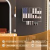 Hair Color Organizer Rack, 2-Tier Wall-Mounted Metal Salon Storage Display for Hair Dye Tubes, Silver - 4 of 4