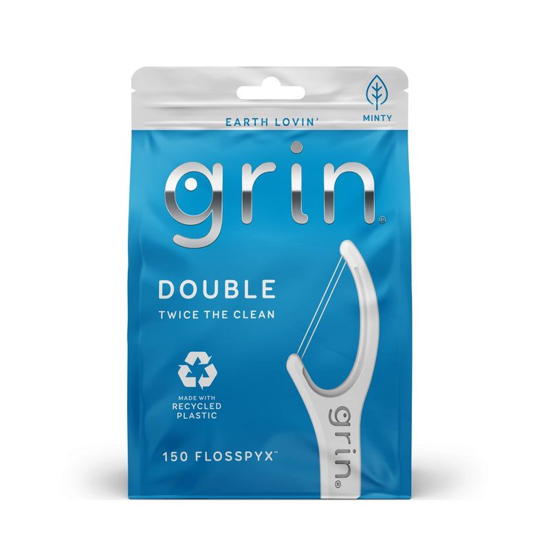 Grin Oral Care Double Floss Picks - 150ct, 1 of 10