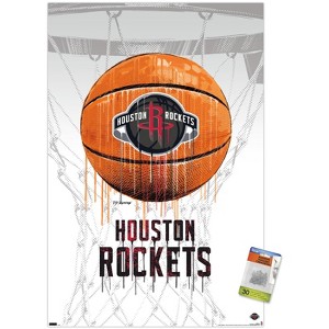 Trends International NBA Houston Rockets - Drip Basketball 21 Unframed Wall Poster Prints - 1 of 4
