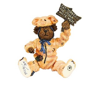 Boyds Bears 4.5 Inch Pigadilly Honeyglaze...Dont Pig Out Thanksgiving , Shoe Box Bear Pork (1PC) - 1 of 3