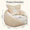 Hooseng Memory Foam Bean Bag Chair, BeanBag Chair with Cushion，Bean Bag Sofa for Living Room, Lounge Areas - 4 of 4