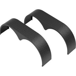 COZONY Double Axle Trailer Fenders, 2 Pack, 66" x 9.1" x 20" Steel Teardrop, Tandem Fender Replacement for 13-15" Wheels, Car Hauler, Utility Trailer - 1 of 4