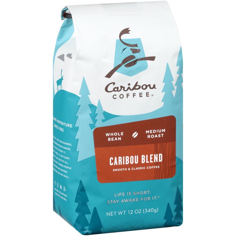 Caribou Coffee Caribou Blend Medium Roast Whole Bean Coffee - 12oz, 4 of 9