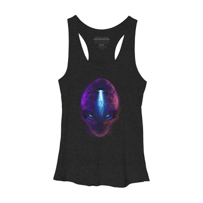 Women's Design By Humans Abduction By alnavasord Racerback Tank Top