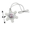 Fordham University Rams Logo Metal Snowflake Christmas Tree Holiday Ornament - 3 of 3