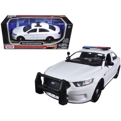 white police car toy