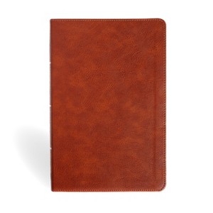 NASB Personal Size Giant Print Bible, Burnt Sienna Leathertouch, Indexed - by  Holman Bible Publishers (Leather Bound) - 1 of 1