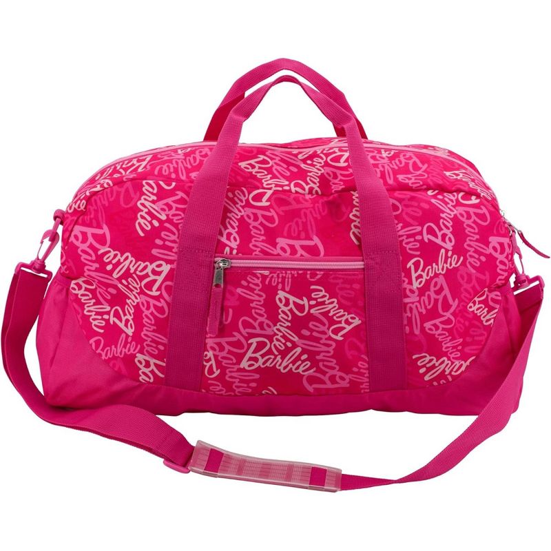 Barbie Duffle Bag, 16 inch Travel Sleepover Weekender Bag for Girls, Purple Dance Bag