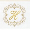 Linum Home Textiles 100% Turkish Cotton MONICA Gold Thread 2PC Embellished Hand Towel Set - 3 of 3