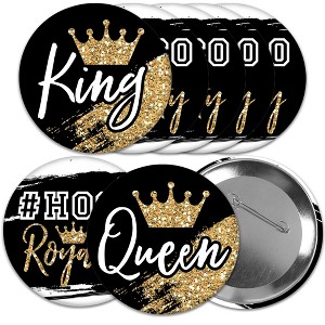 Big Dot of Happiness HOCO Dance - 3 inch Homecoming Badge - Pinback Buttons - Set of 8 - 1 of 4
