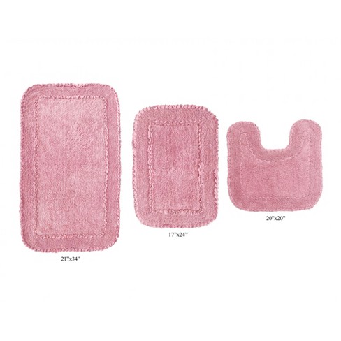 pink bathroom rugs target