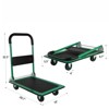 VisioGear Foldable Push Cart Dolly, Moving Platform Hand Truck with 360 Degree Swivel Wheels, Green, 28.7"*19"*32.5" - 3 of 4