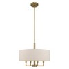 Livex Lighting Meridian 4 - Light Chandelier in  Antique Brass - 2 of 4