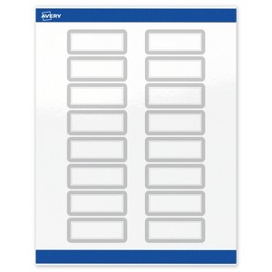 Avery Address Labels, Silver Border, 1" x 2-5/8", 160ct - 1 of 4