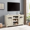 LIVAREEmlen 2 Doors Cabinet Farmhouse Cabinet,Farmhouse TV Stand Barn Design,Modern Farmhouse TV Media Stand,White - 2 of 4
