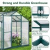 Greenhouse, Outdoor Hybrid Polycarbonate Greenhouse with Vent Windows, Walk-in Greenhouse with Lockable Hinged Door - 4 of 4