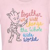 Juniors Womens Guardians of the Galaxy Groot Together We Will Change the World T-Shirt - 2 of 4