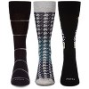 MeMoi Men's 3 Pair Pack Novelty Best Dad Crew Socks Gray-Black 10-13 - 2 of 4