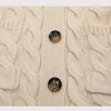 Coolmee Womens Long Sleeve Cable Knit Long Cardigan Casual Fall Winter Chunky Open Front Button Sweaters with Pockets - 3 of 4