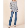 Women's Leopard Loose Fit Tunic - Cream N Sugar - 2 of 3