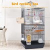 Wooden Bird Nest Outdoor Garden Decoration Breeding Box For Parrot Parakeet Cockatiel - 4 of 4