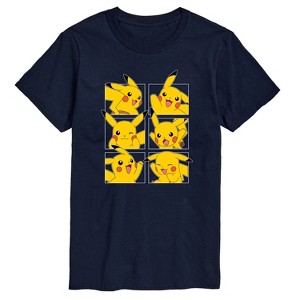 Men's - Pokémon - Pikachu Grid Short Sleeve Graphic T-Shirt - 1 of 4