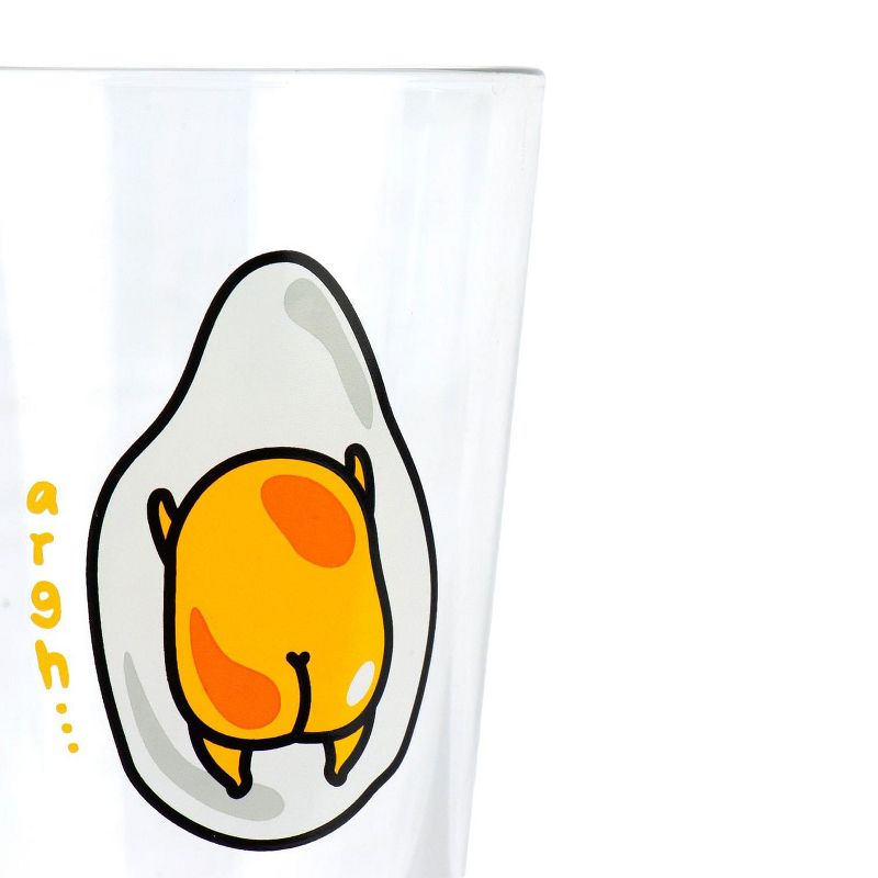 Se7en20 Gudetama Lazy Egg Laying Face Down 16oz Glass, 4 of 7