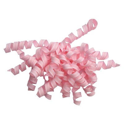 4.5 Tinsel Bow With Pom Poms Pink - Spritz™ : Target