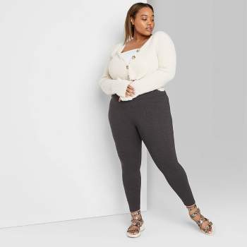 Women's High-Waisted Classic Leggings - Wild Fable™ Charcoal Gray 2X