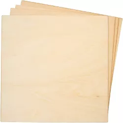 Bright Creations 8 Pack Basswood Plywood Thin Sheets for Wood Burning, Laser Cutting, Scrapbooking Die-Cut Machines, 1/8 X 6 inches