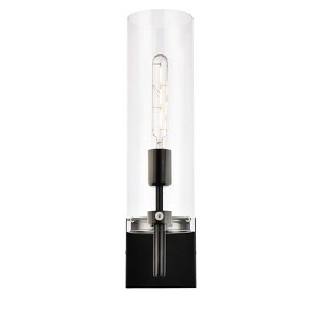 Elegant Lighting Savant 1 light black wall sconce - 1 of 4