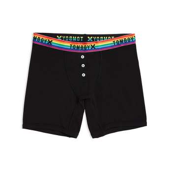 Tomboyx Lightweight 5-pack Boy Shorts Underwear, Cotton Stretch