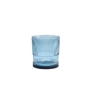 9oz Glass Noho Double Old Fashion Glass Blue - Fortessa Tableware Solutions: Dishwasher-Safe Drinkware, Set of 4 - 1 of 3