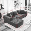 106" L-Shape Cloud Sectional Couch with Left Facing Chaise,Deep Seat Modular Sofa for Living Room - The Pop Home - 4 of 4