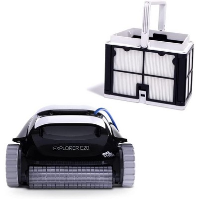 Dolphin Explorer E20 (2025) Robotic Pool Cleaner with Ultra-Fine Filters for Fine Debris, for Inground Pools up to 33 FT