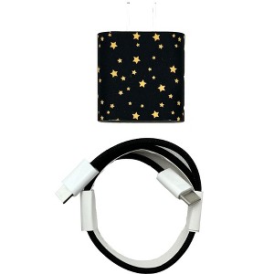 Olivia Pratt Printed Wall Charger 20W USB-C to C Power Adapter with USB-C 3.3ft Nylon Cable Fast Charger - 1 of 4