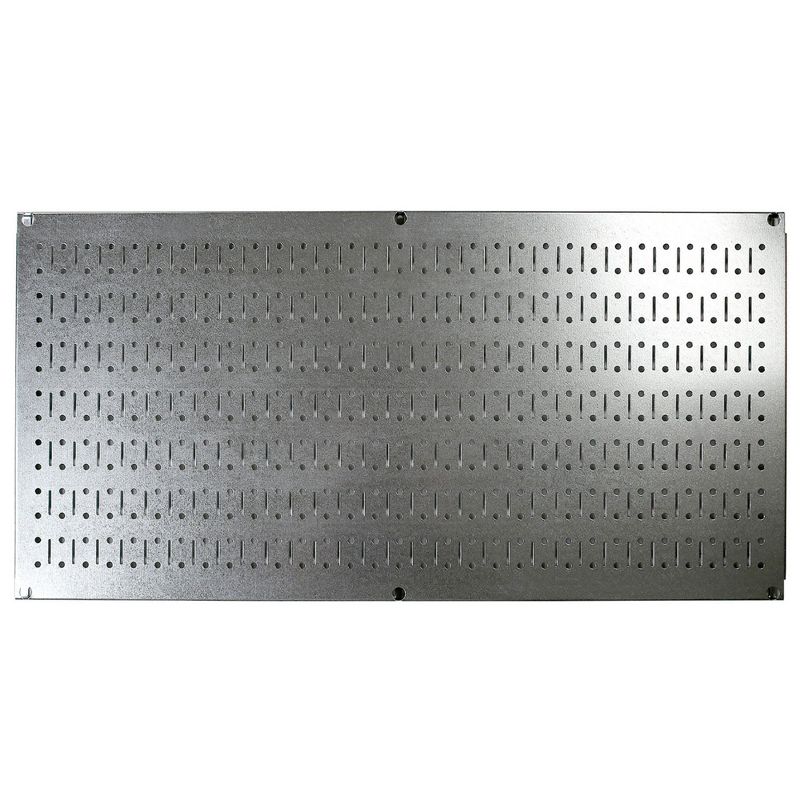 Wall Control 32"x16" Horizontal Modular Metal Pegboard Standard Tool Organizer for Garages and Sheds with Mounting Brackets, 3 of 7