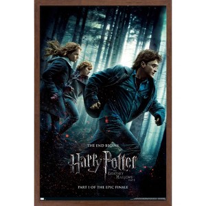 Trends International Harry Potter and the Deathly Hallows - Running Framed Wall Poster Prints - 1 of 4
