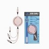 Boersma Multi Charging Cable 3Pack 4FT, 3-in-1 Fast Charging Braided Cord C Universal USB Charger Cable Compatible with iPhone, Micro USB, Pink - 3 of 4